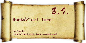 Benkóczi Imre névjegykártya